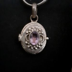 Sterling silver poison necklace and earrings